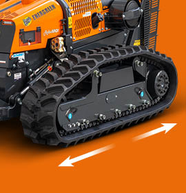 HYDRAULIC TENSION OF THE TRACKS